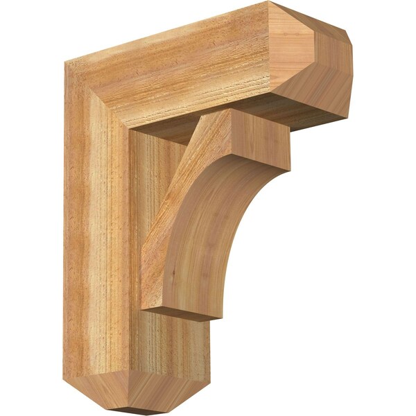 Ekena Millwork Westlake Craftsman Rough Sawn Bracket w/ Offset Brace, Western Red Cedar, 8"W x 20"D x 24"H BKT0806X20X24WTL04RWR - main